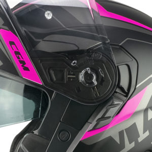 CASCO CGM 569G C-MAX CITY NEGRO FUCSIA FLUOR MATE