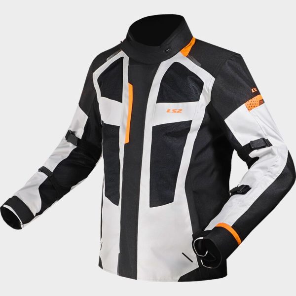 CHAQUETA LS2 SCOUT BLACK GREY ORANGE