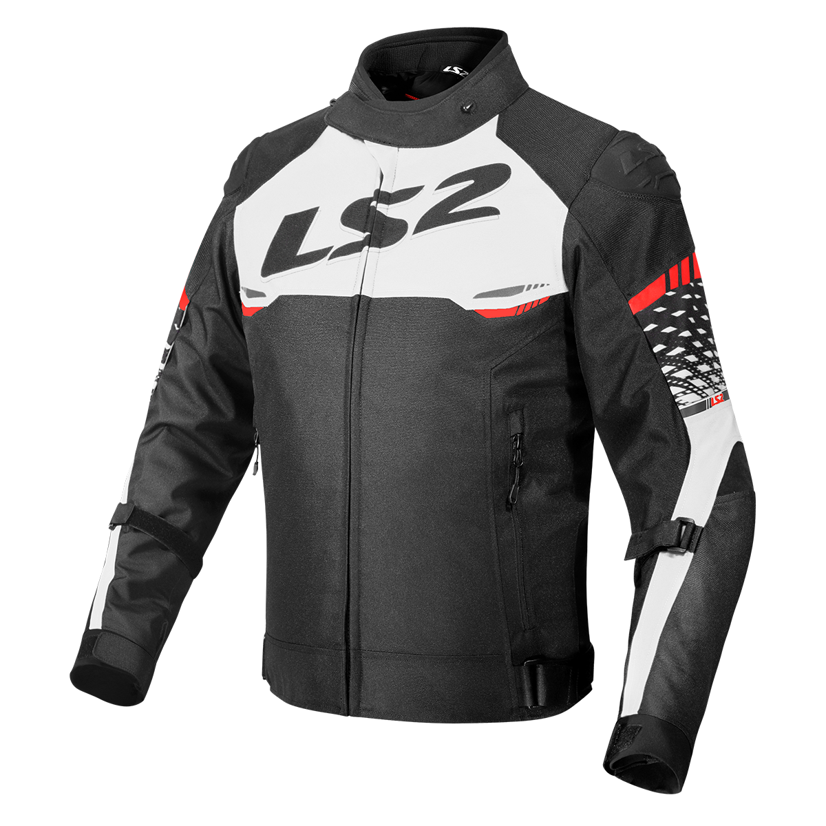 CASCO LS2 APEX EVO KID JACKET BLACK WHITE RED