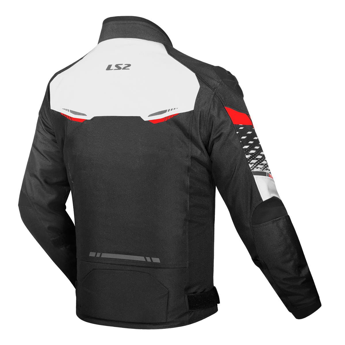 CASCO LS2 APEX EVO KID JACKET BLACK WHITE RED