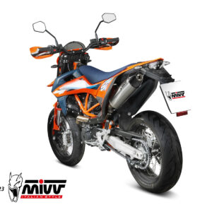 Mivv Slip-On STR1 Black KTM 690 ENDURO R / 690 SMC R 2021-24