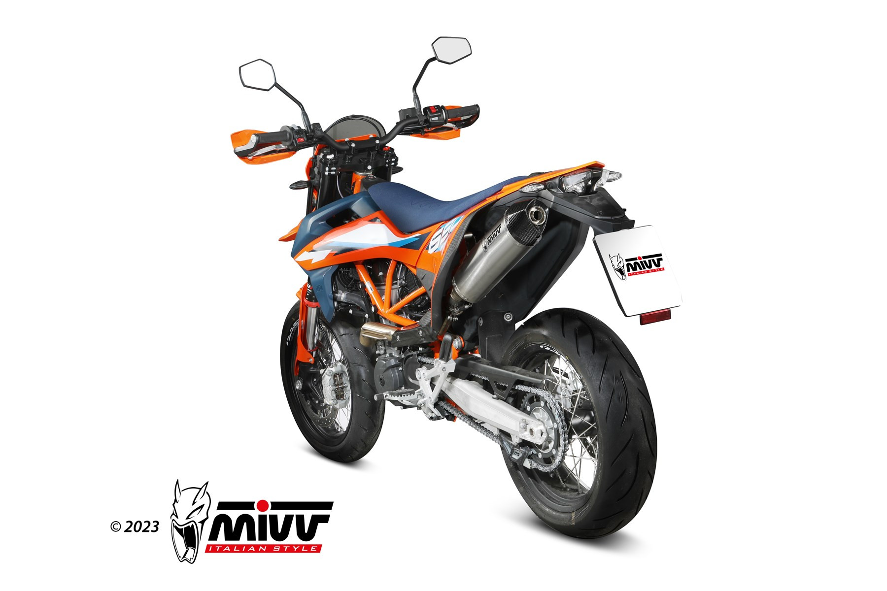 Mivv Slip-On STR1 Black KTM 690 ENDURO R / 690 SMC R 2021-24