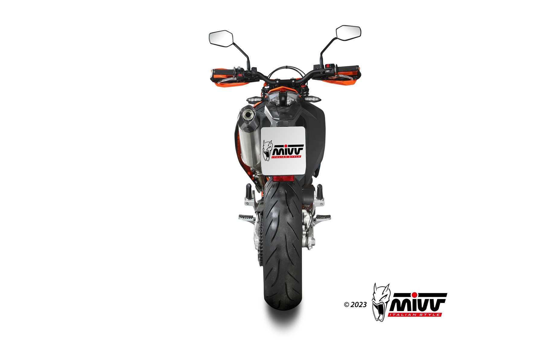 Mivv Slip-On STR1 Black KTM 690 ENDURO R / 690 SMC R 2021-24