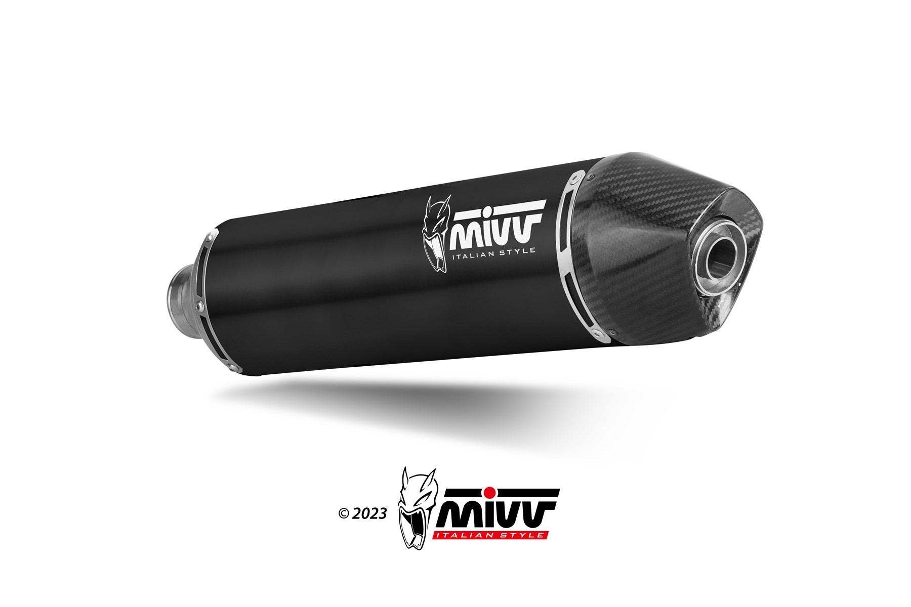 Mivv Slip-On STR1 Black KTM 690 ENDURO R / 690 SMC R 2021-24