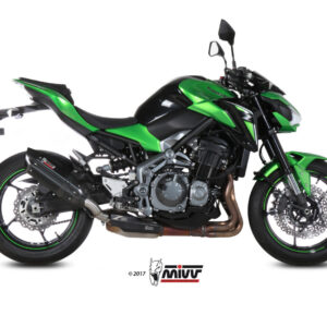 Mivv Slip-On Suono Black con tapa carbono Kawasaki Z900 2017-19 / Z900 A2 (35/70 KW) 2017-25