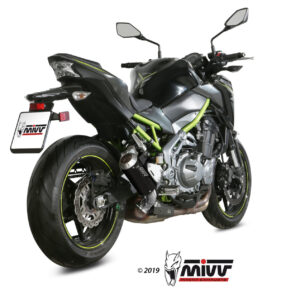 Mivv Slip-On Mk3 Black Kawasaki Z900 A2 (35 KW / 70 KW) 2017-25