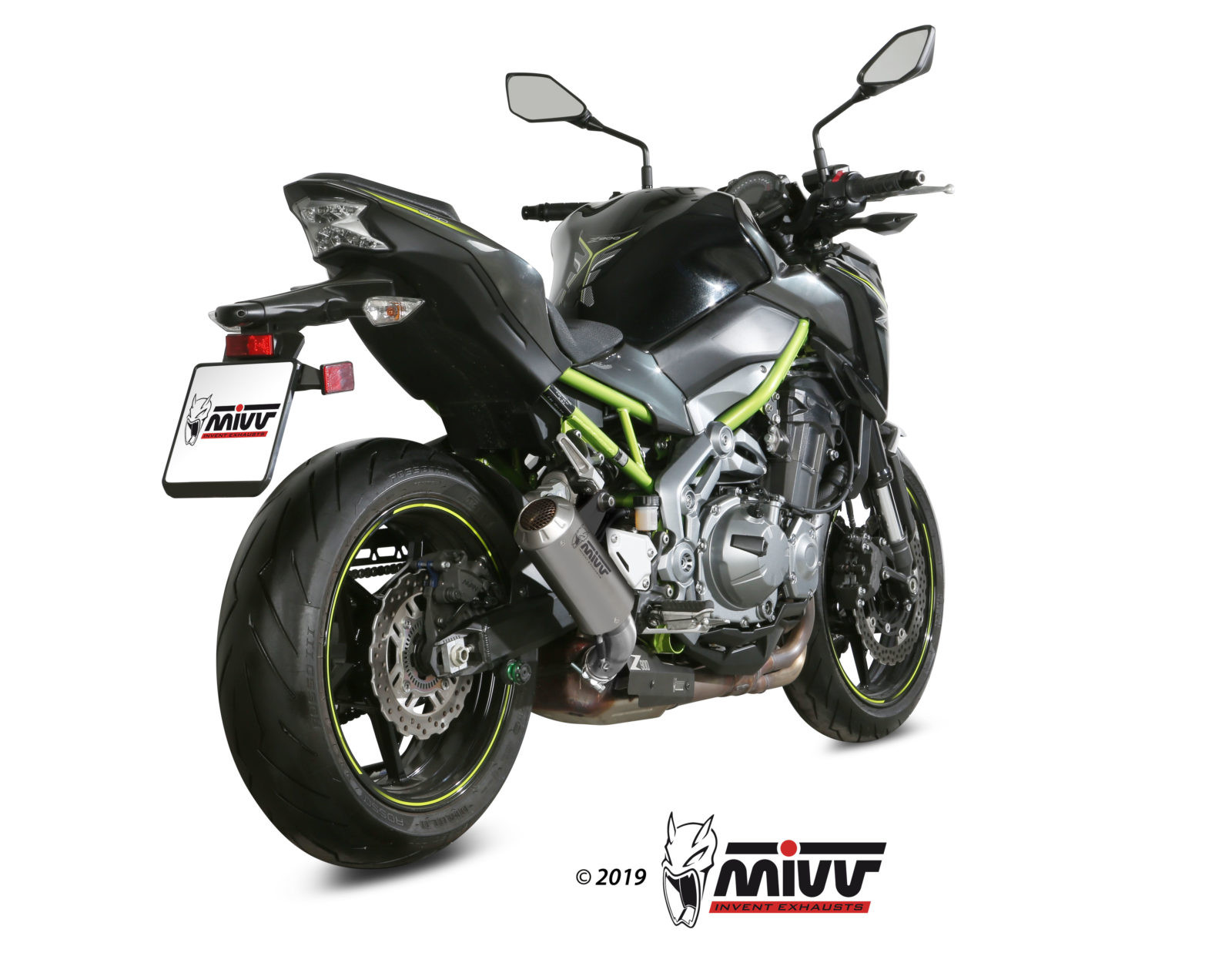 Mivv Slip-On Mk3 carbono Kawasaki Z900 A2 (35 KW / 70 KW) 2017-25