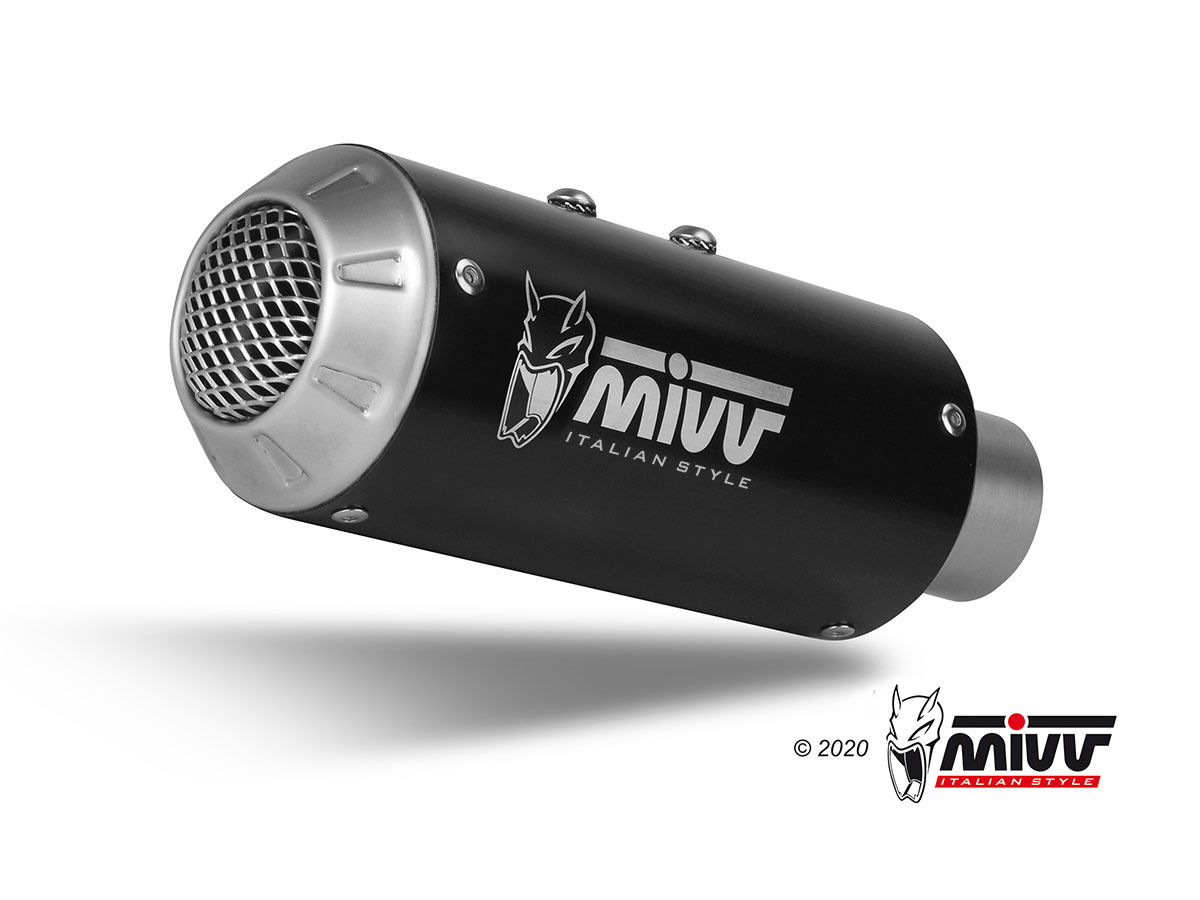 Mivv Slip-On Mk3 Black Kawasaki Z900 A2 (35 KW / 70 KW) 2017-25