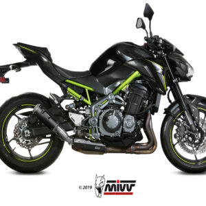 Mivv Slip-On Mk3 Black Kawasaki Z900 A2 (35 KW / 70 KW) 2017-25