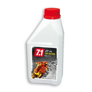 Aceite Malossi 7.1 2T Oil Top Racing Full Synt (SAE40) Envase de 1 L