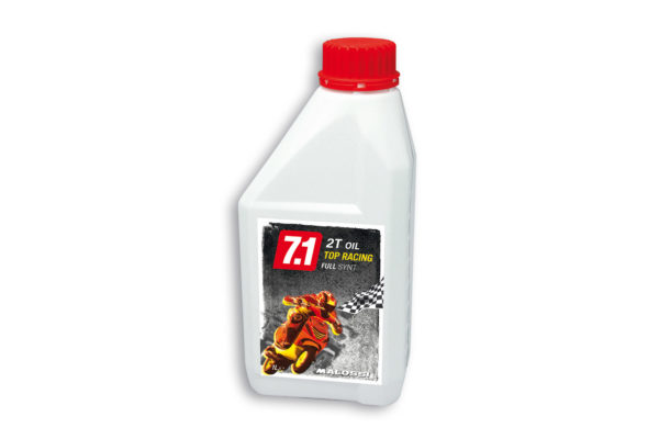 Aceite Malossi 7.1 2T Oil Top Racing Full Synt (SAE40) Envase de 1 L