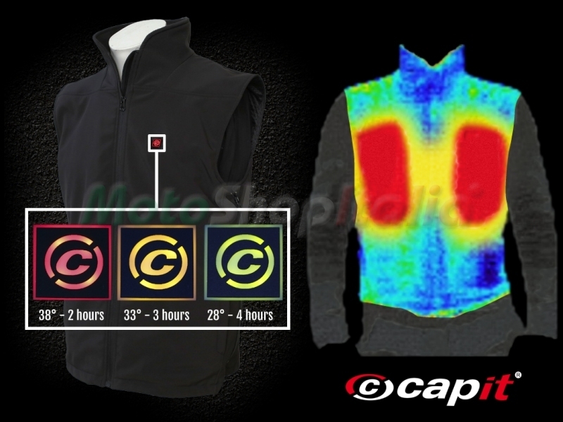 Chaleco calefactable CAPIT WarmMe negro talla L/XL