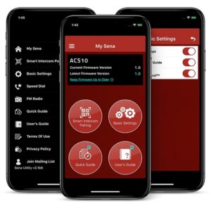 Intercomunicador SENA ACS10 para cascos Arai Quantic / RX-7V / RX-7V EVO / TOUR-X5