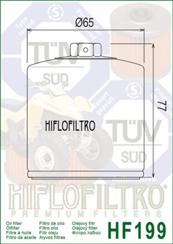 Filtro de aceite HIFLOFILTRO - HF199