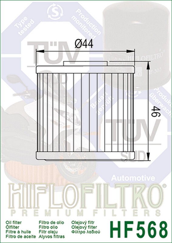 Filtro de aceite HIFLOFILTRO - HF568