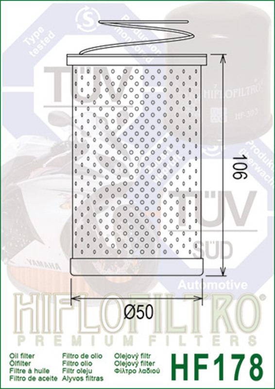 Filtro de aceite HIFLOFILTRO - HF178
