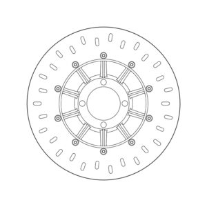 Disco de freno BREMBO Serie Oro redondo fijo
