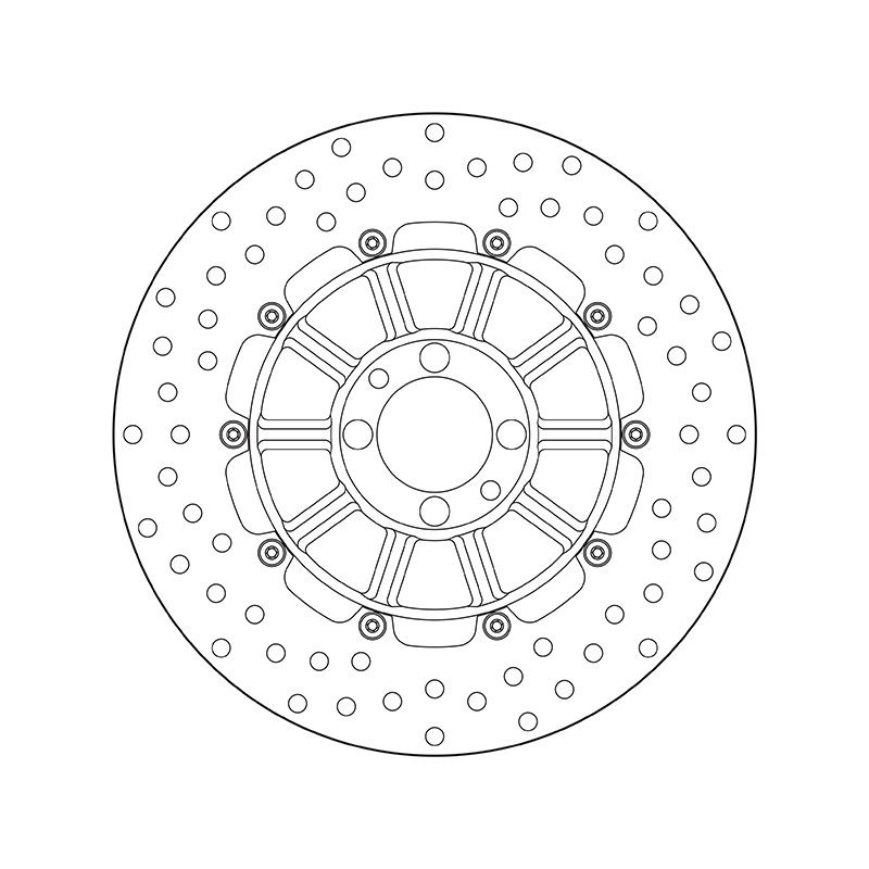 Disco de freno BREMBO Serie Oro redondo fijo