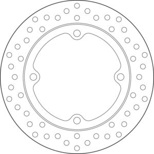Disco de freno BREMBO Serie Oro redondo fijo