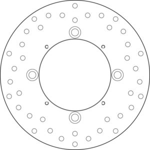 Disco de freno BREMBO Serie Oro redondo fijo