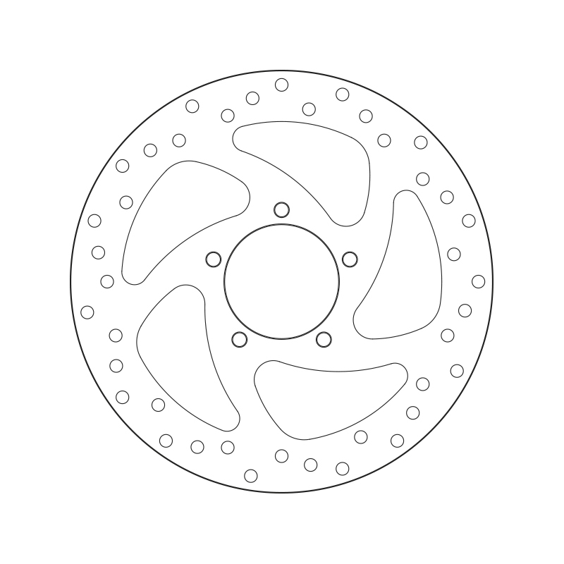 Disco de freno BREMBO Serie Oro redondo fijo
