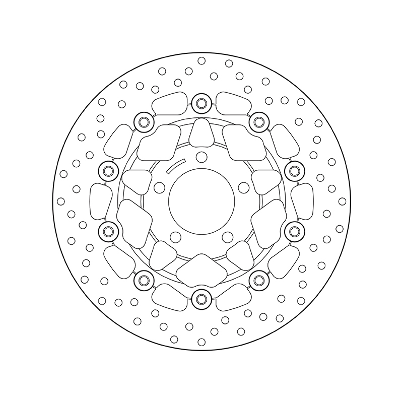 Disco de freno BREMBO Serie Oro redondo flotante