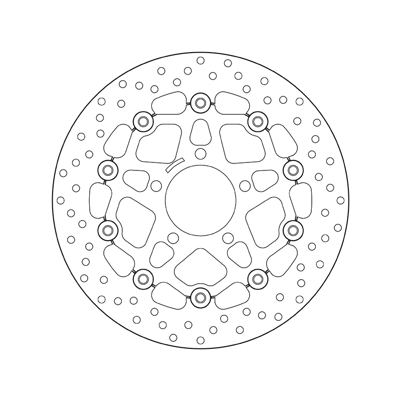 Disco de freno BREMBO Serie Oro redondo flotante