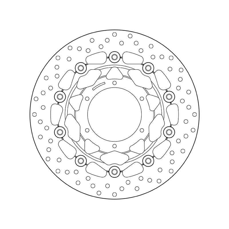 Disco de freno BREMBO Serie Oro redondo flotante