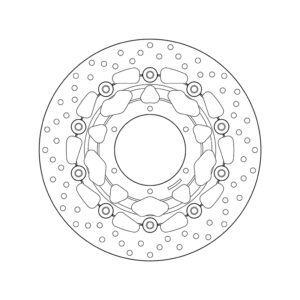 Disco de freno BREMBO Serie Oro redondo flotante