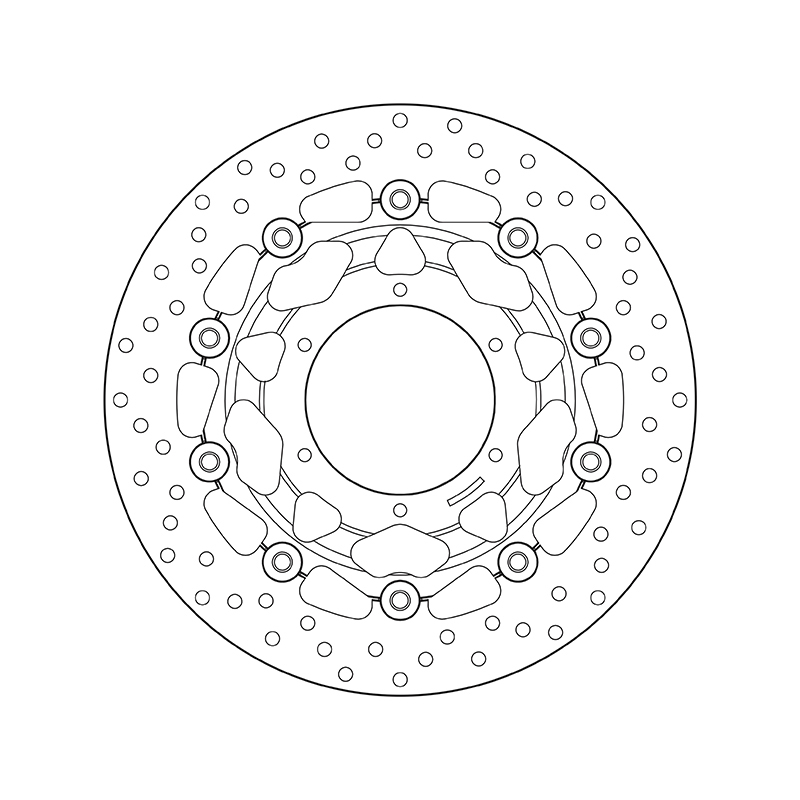 Disco de freno BREMBO Serie Oro redondo flotante