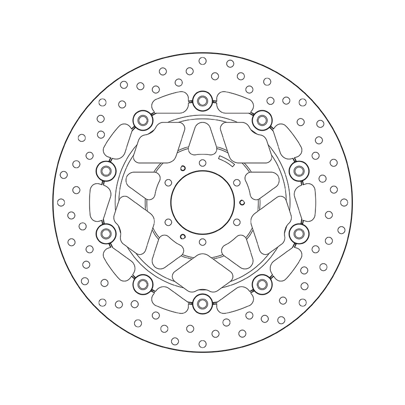 Disco de freno BREMBO Serie Oro redondo flotante