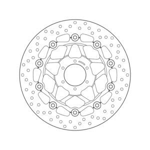 Disco de freno BREMBO Serie Oro redondo flotante