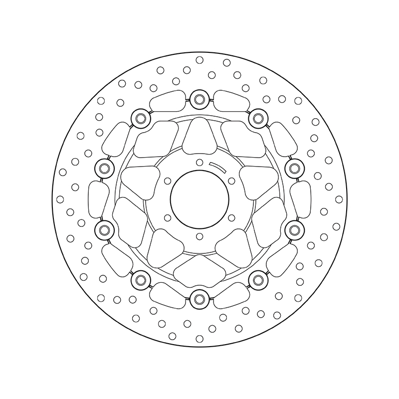 Disco de freno BREMBO Serie Oro redondo flotante