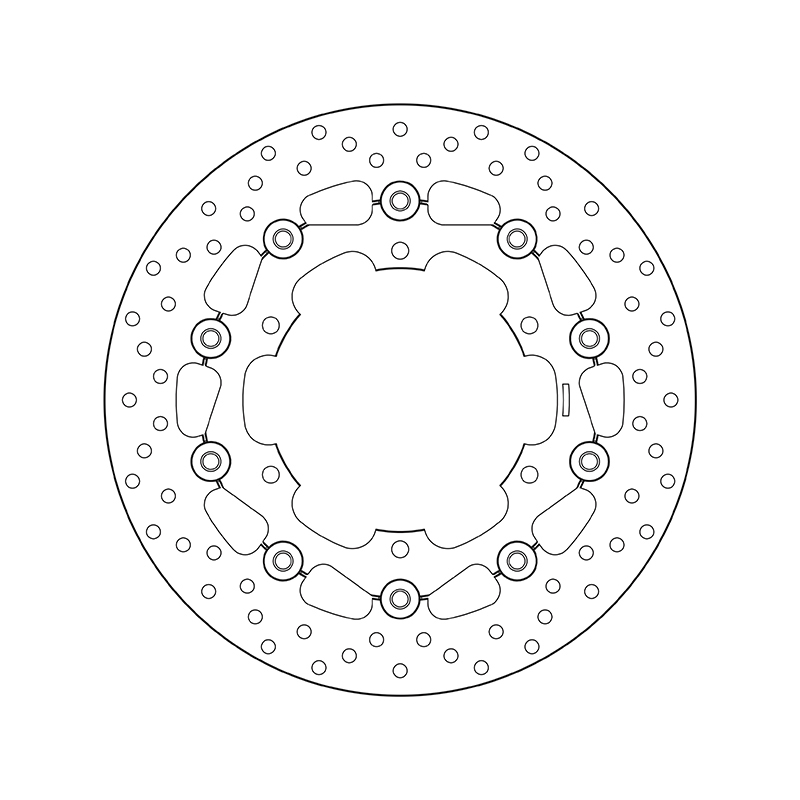Disco de freno BREMBO Serie Oro redondo flotante