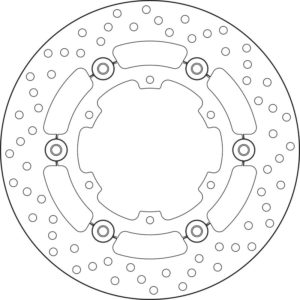 Disco de freno BREMBO Serie Oro redondo flotante