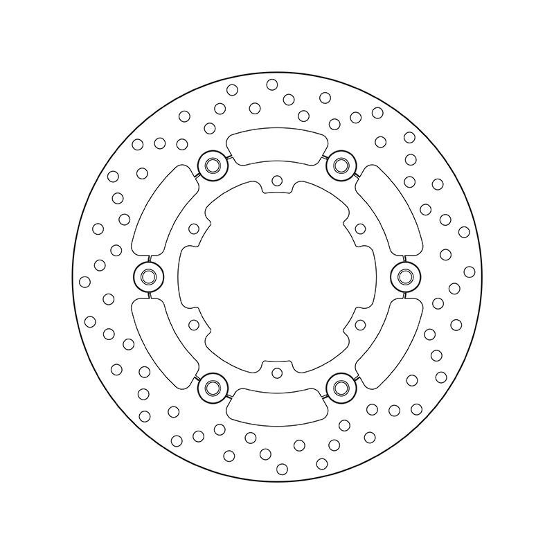 Disco de freno BREMBO Serie Oro redondo flotante