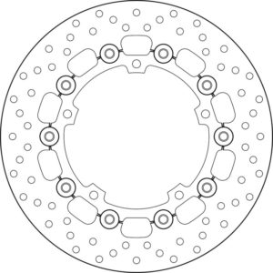 Disco de freno BREMBO Serie Oro redondo flotante