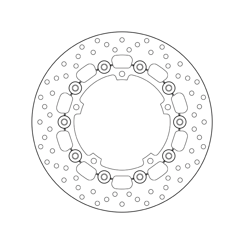 Disco de freno BREMBO Serie Oro redondo flotante