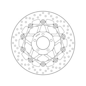 Disco de freno BREMBO Serie Oro redondo flotante