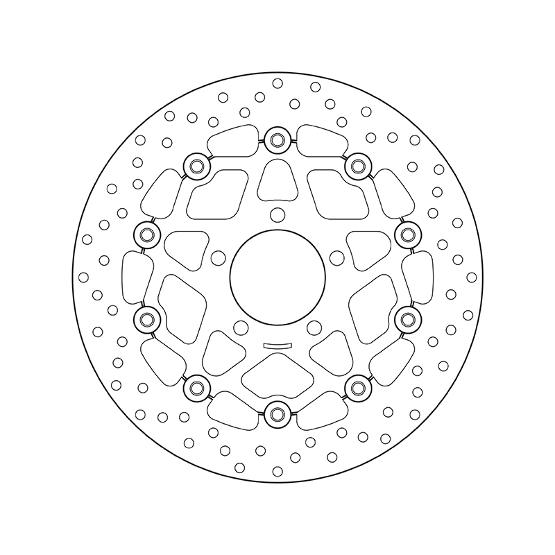 Disco de freno BREMBO Serie Oro redondo flotante