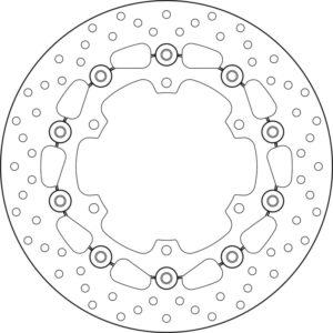 Disco de freno BREMBO Serie Oro redondo flotante