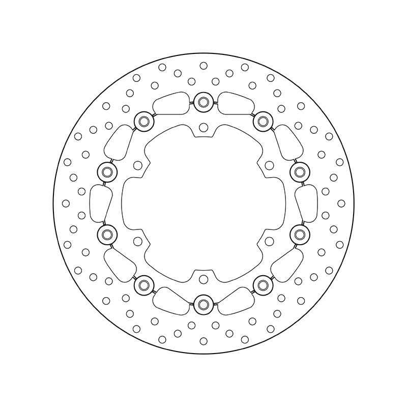 Disco de freno BREMBO Serie Oro redondo flotante