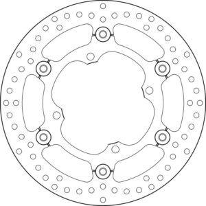 Disco de freno BREMBO Serie Oro redondo flotante