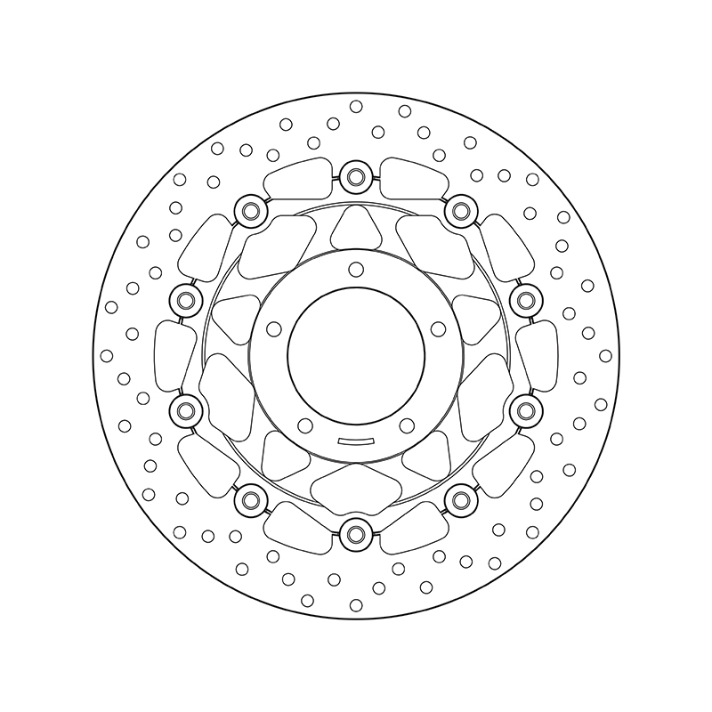 Disco de freno BREMBO Serie Oro redondo flotante