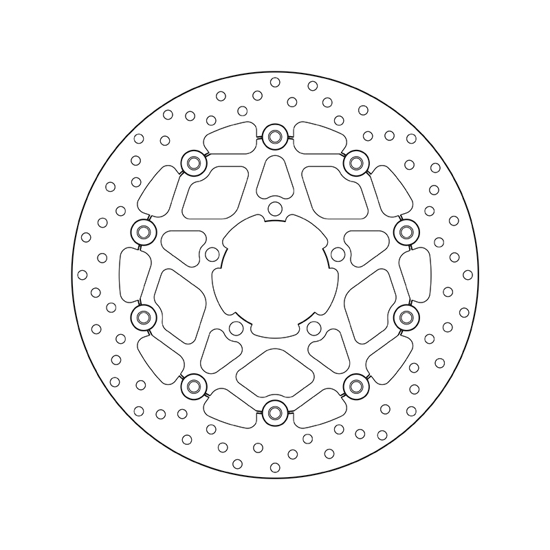 Disco de freno BREMBO Serie Oro redondo flotante