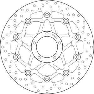 Disco de freno BREMBO Serie Oro redondo flotante