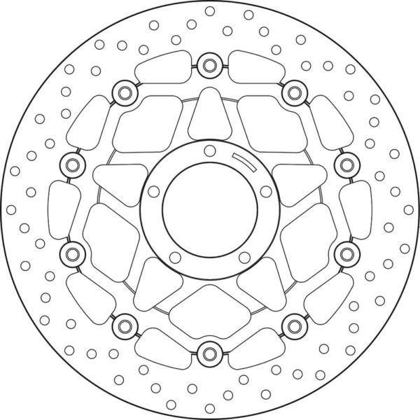 Disco de freno flotante Brembo 78B40878