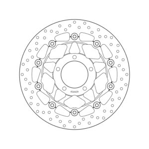 Disco de freno BREMBO Serie Oro redondo flotante
