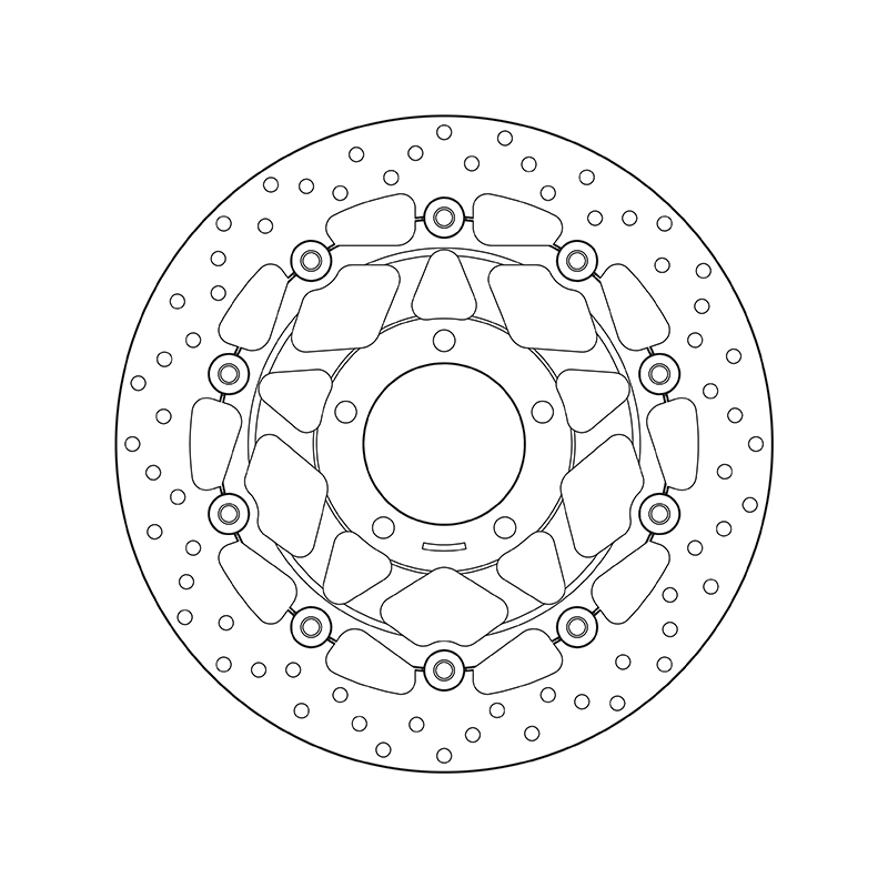 Disco de freno BREMBO Serie Oro redondo flotante