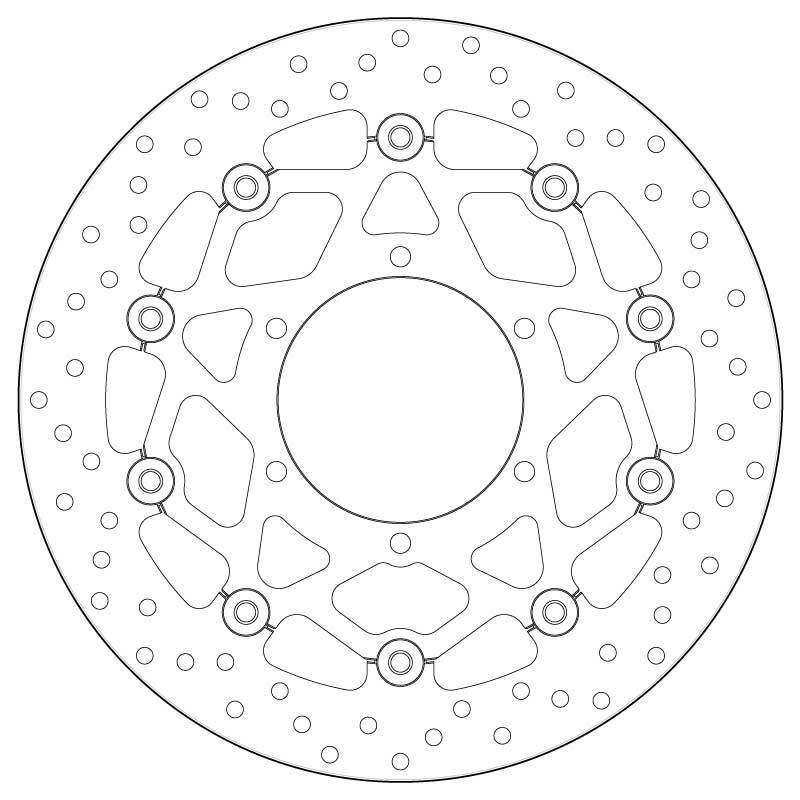 Disco de freno BREMBO Serie Oro redondo flotante